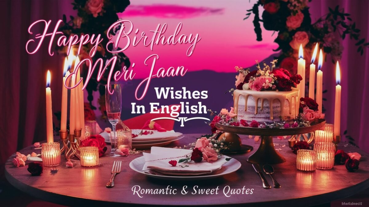 Happy Birthday Meri Jaan Wishes in English