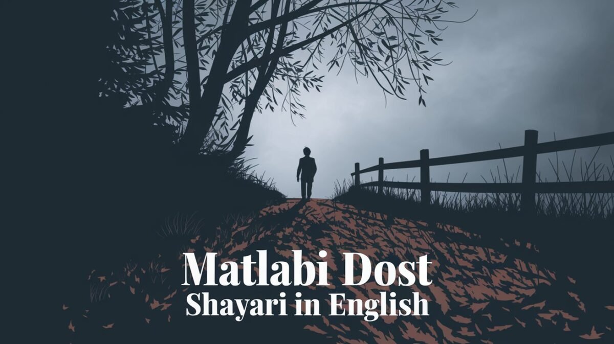 Matlabi Dost Shayari in English