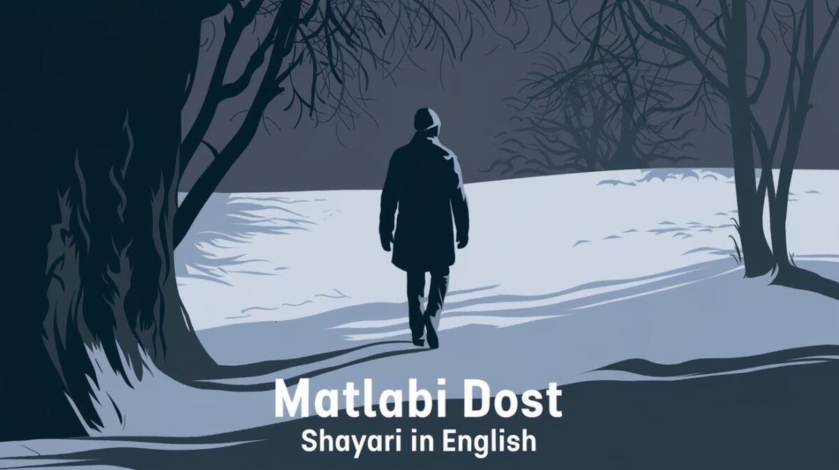 Matlabi Dost Shayari in English