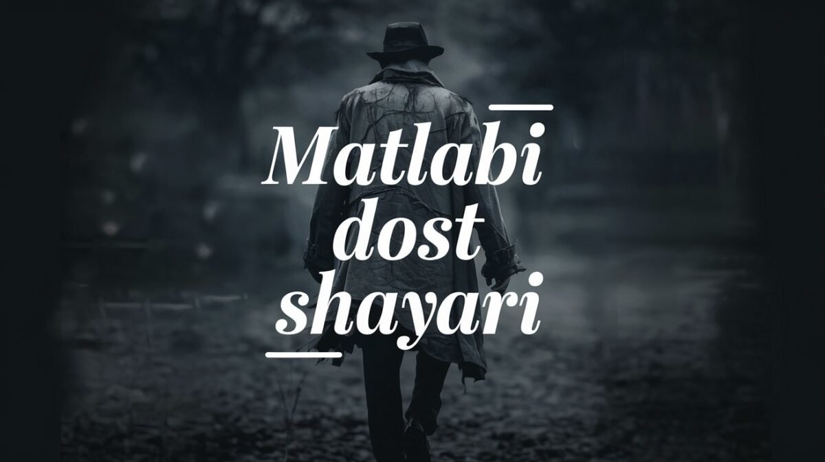 Matlabi Dost Shayari in English